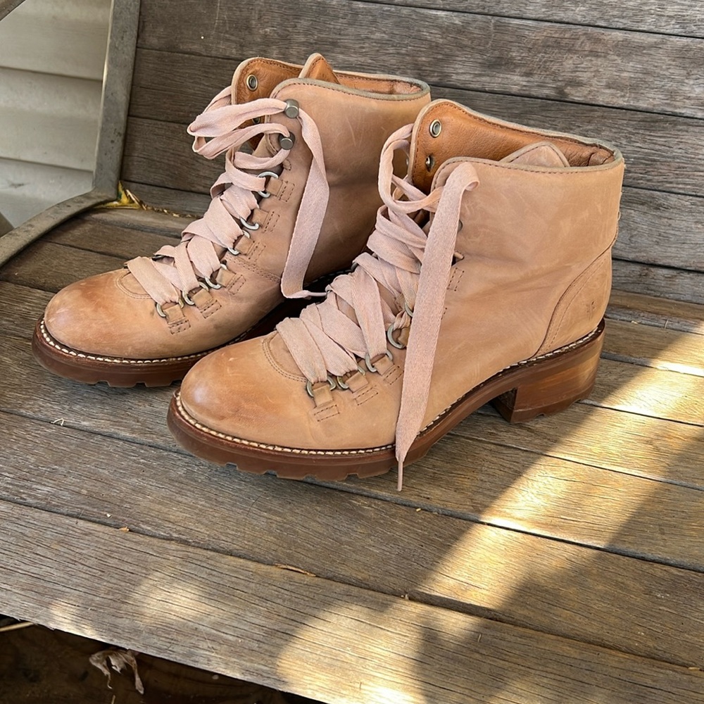 Frye combat boots size 8.5.